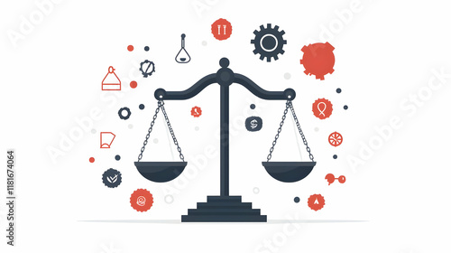 Balance Scales Symbolize Eq...