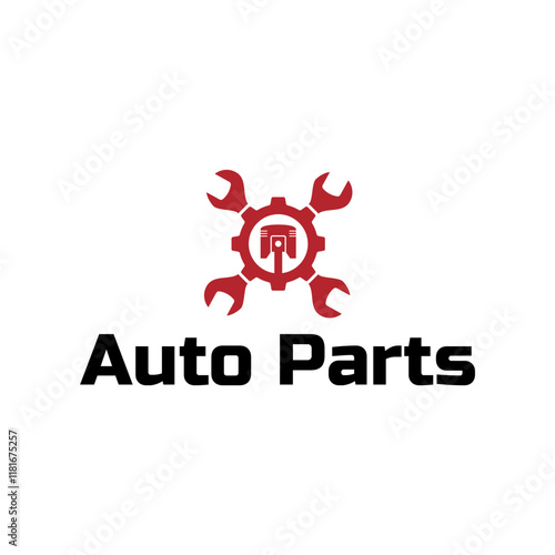 Auto parts logo design. Automotive parts, automobile repairing car, vector design and illustration