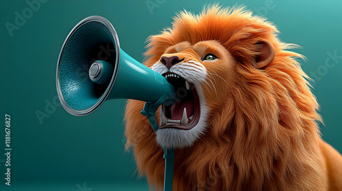 Lion Roars into Megaphone: ...