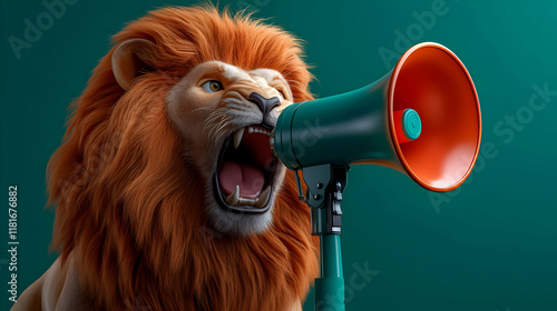 Lion Roars into Megaphone: ...
