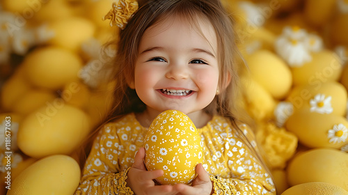 Smiling Child Holds Decorat...