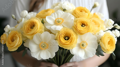 Yellow and White Flowers Bo...