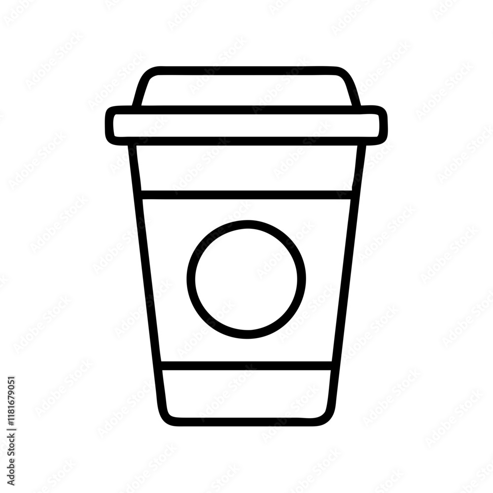 coffee cup icon, drinks line art, drinks vector - simple black line art icon of coffee cup perfect for logos, and drinks-themed designs. coffee cup icon, drinks line art, drinks vector - simple black line art icon of coffee cup perfect for logos, and drinks-themed designs.
