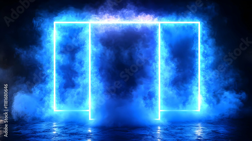 Neon Lights Frame Illuminat...