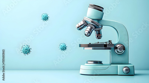 Microscope Analyzes Virus C...