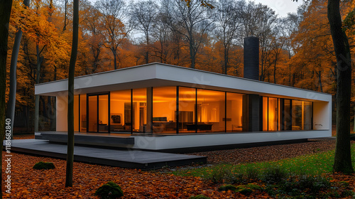 Modern House Nestled in Aut...