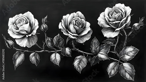 White Roses Bloom Elegantly...