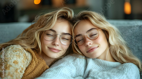 Women Relaxing Together Com...