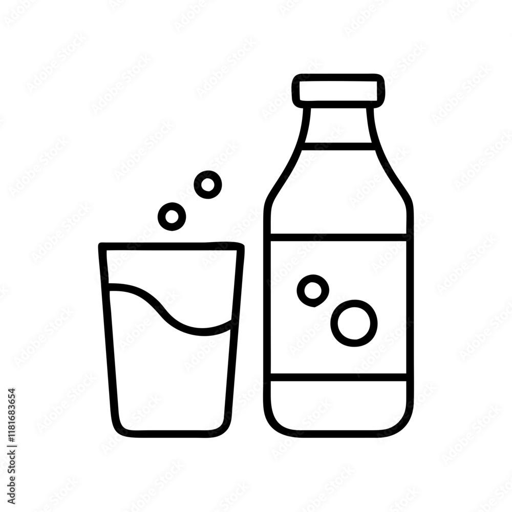 seltzer water icon, drinks line art, drinks vector - simple black line art icon of seltzer water perfect for logos, and drinks-themed designs. seltzer water icon, drinks line art, drinks vector - simple black line art icon of seltzer water perfect for logos, and drinks-themed designs.