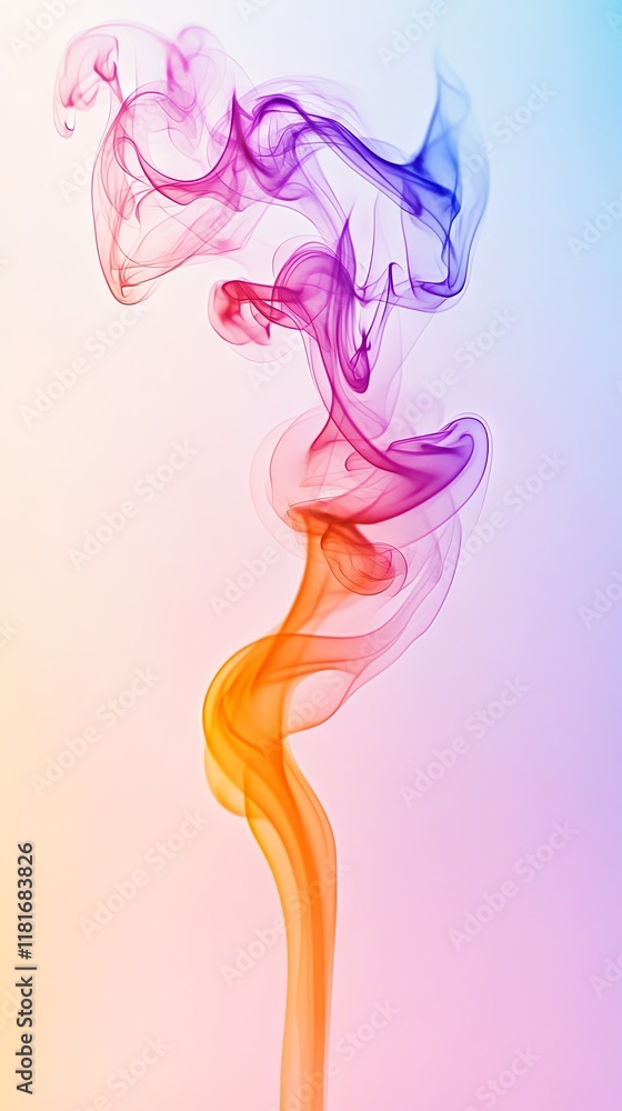 Fototapeta premium Abstract Colorful Smoke Design