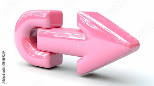 Pink Arrow Points Leftward:...