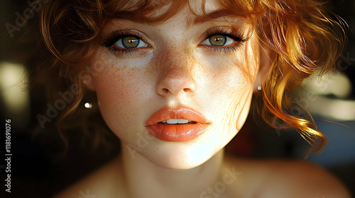 Red Hair, Freckles, Green E...