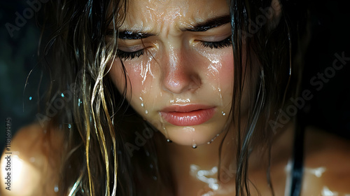Wet Hair and Face: Shower, ...