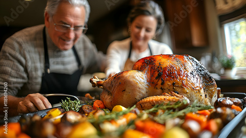 Roasted Turkey with Vegetab...