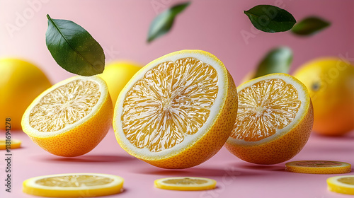 Lemon Slices and Leaves Dan...