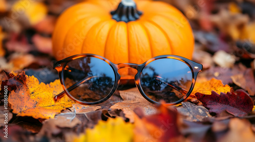 Autumn Leaves and Pumpkin D...