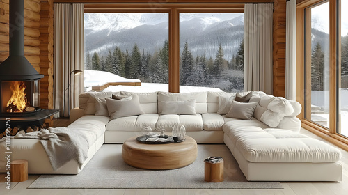 Cozy Cabin Living Room Crea...