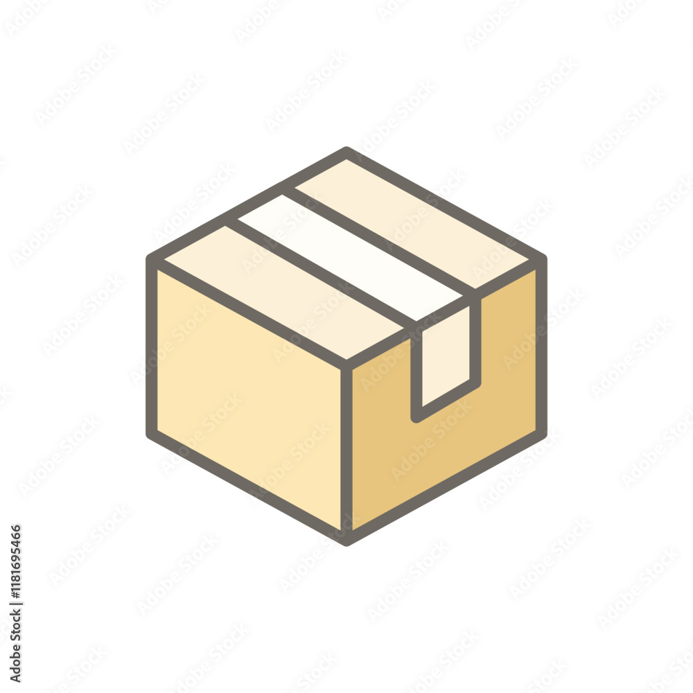 Box icon. Simple filled outline style. Package, delivery, parcel, shipping, cardboard, storage, carton, closed, pictogram, pack concept. Vector illustration isolated. SVG Box icon. Simple filled outline style. Package, delivery, parcel, shipping, cardboard, storage, carton, closed, pictogram, pack concept. Vector illustration isolated. SVG