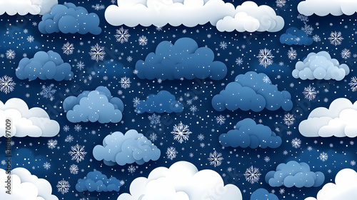 Snowflakes Fall Gently from...