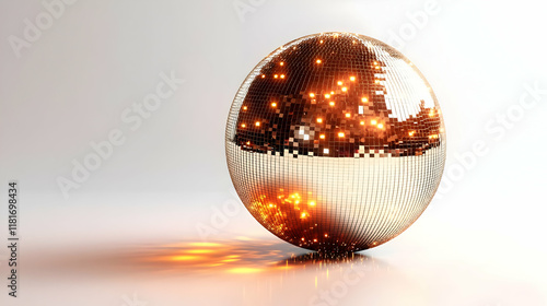 Disco Ball Reflects Light D...
