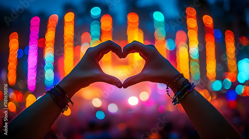 Heart Hands Love at Colorfu...