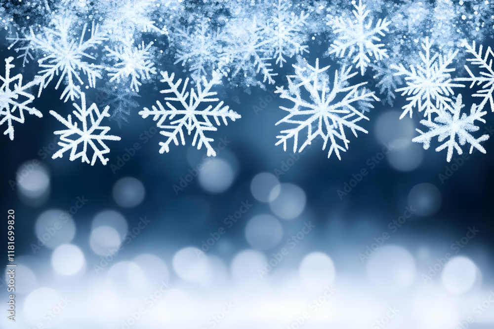 Winter Snowflakes Background Illustration Winter Snowflakes Background Illustration