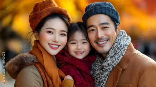 Family Smiles Brightly in A...