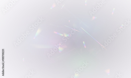 Png Crystal Rainbow Light, Rainbow Light and White Dust, Png Crystal Shimmers with a Rainbow Effect, Png Background with Bokeh Light Effect, Gorgeous Christmas Glowing Dust Background.