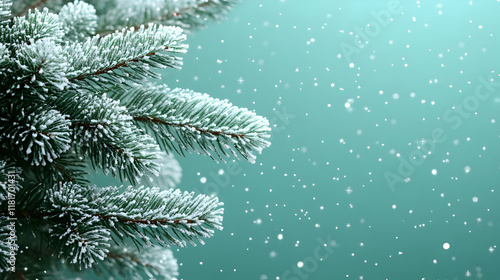 Snow Falls Gently on Frost-...