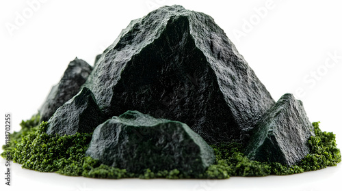 Dark Mountain Peak Meets Gr...
