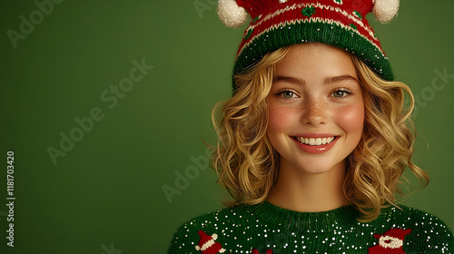 Christmas Cheer: Girl Smile...