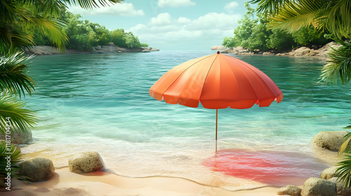 Tropical Beach Umbrella Sta...
