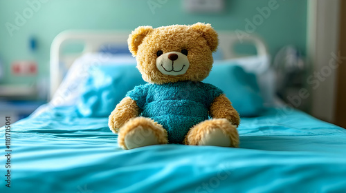 Teddy Bear Sits Comfortably...