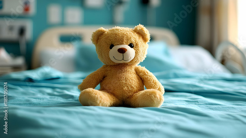 Teddy Bear Sits Comfortably...