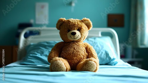 Teddy Bear Sits Comfortably...