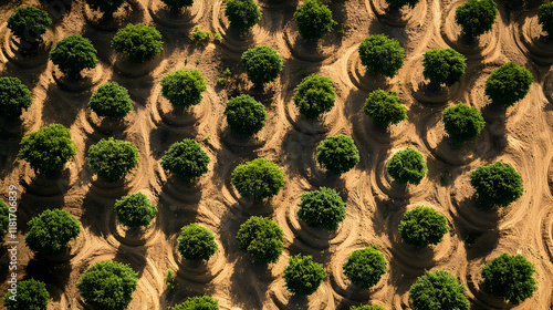 Aerial View of Lush Green T...