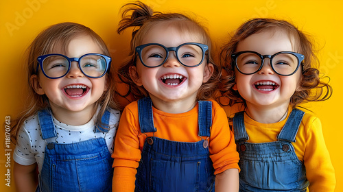 Kids Laugh and Wear Glasses...