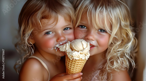 Kids Share Ice Cream Cone: ...