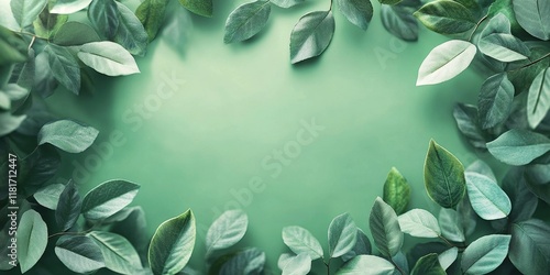 Leaves, environment and sustainability mockup of trees for background, wallpaper and design. Green beauty, lush