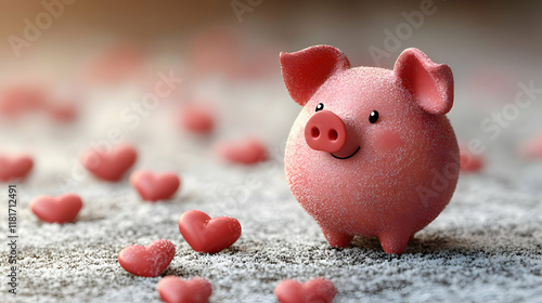 Pink Pig Finds Love: A Vale...