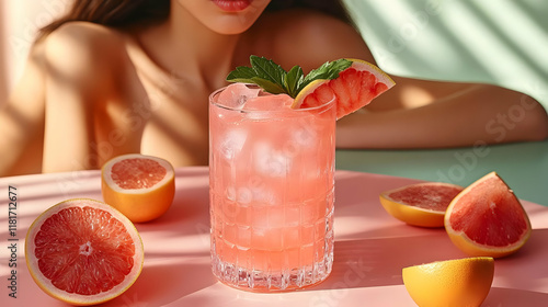 Refreshing Grapefruit Juice...
