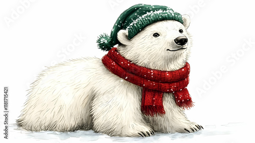 Polar Bear Cub Wears Cozy W...