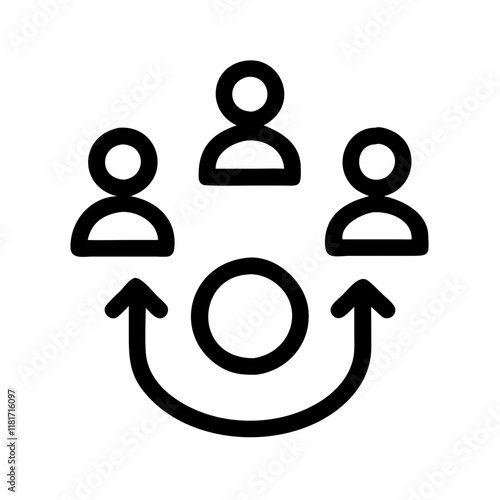 Icon representing lead generation and nurturing in marketing.