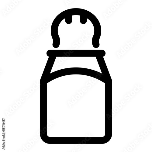 Salt Dispenser icon vector, line style illustration.