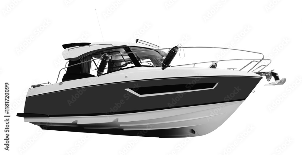 The image of motor boat The image of motor boat