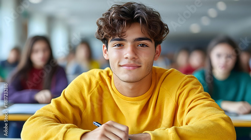 Student Learns in Classroom...