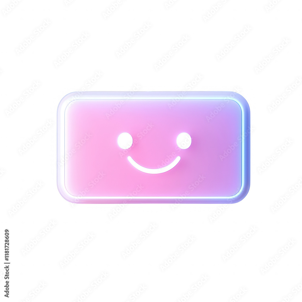 A vibrant, colorful icon with a smiling face, perfect for creative projects., isolated on a transparent background. A vibrant, colorful icon with a smiling face, perfect for creative projects., isolated on a transparent background.