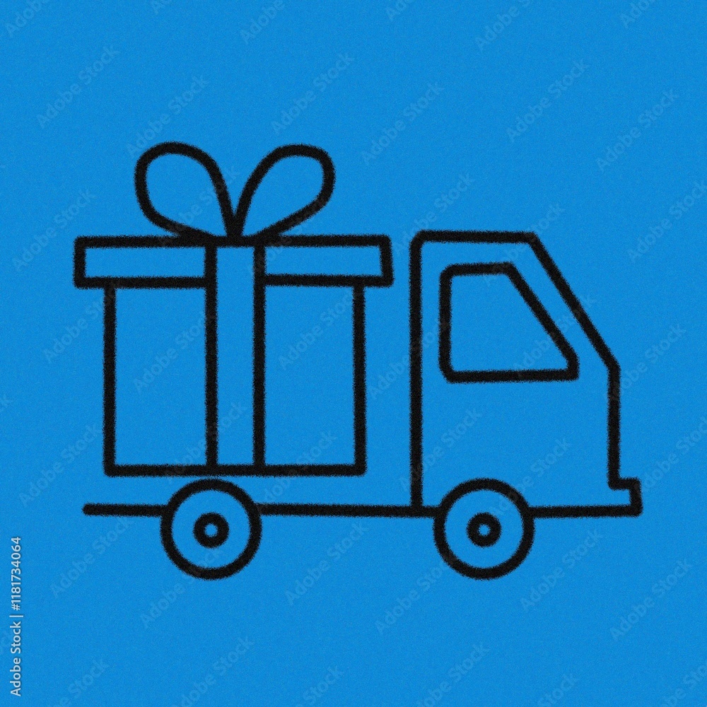 blue gift box with ribbon blue gift box with ribbon