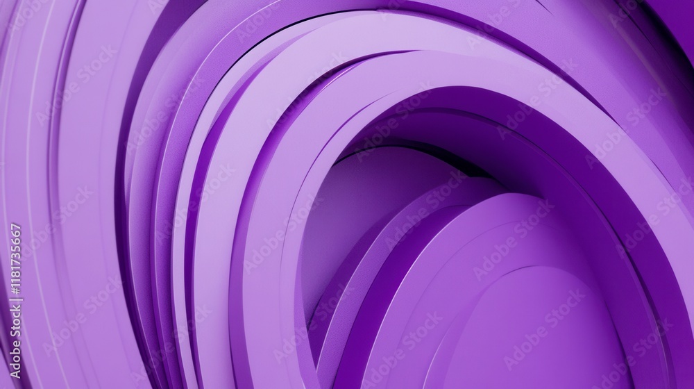 Obraz premium Mesmerizing Purple Architectural Design: A Study in Geometric Forms and Abstract Structures