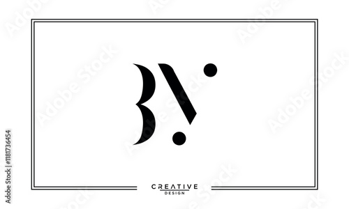 BY, YB, B, Y, Abstract Letters Logo Monogram